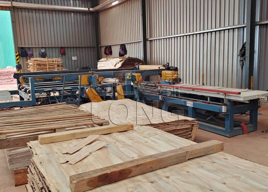 China GEELONG plywood machine at Africa