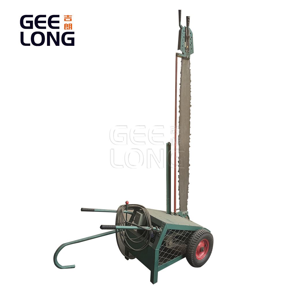 Wood log chain cutter